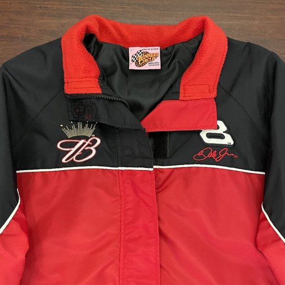 Winners Circle Dale Earnhardt Jr Budweiser Full Zip Jacket Womens Size Large Red - Picture 2 of 15
